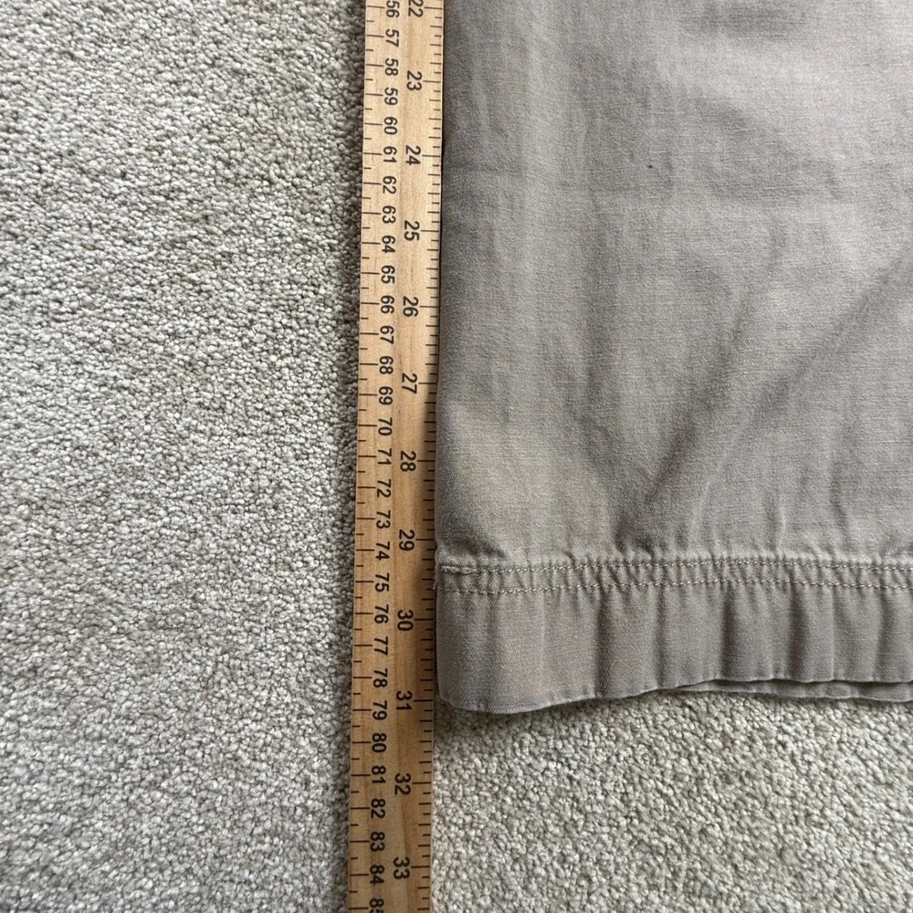 The North Face Mens 34‎ Cargo Pants Gray Cotton Twill Straight Leg RN61661